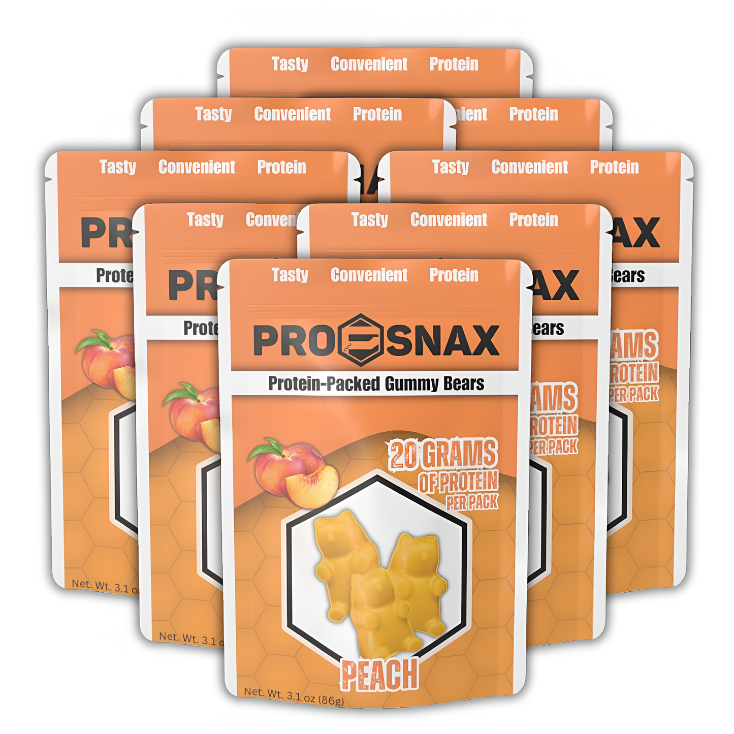 (8 Pack) Peach Gummies