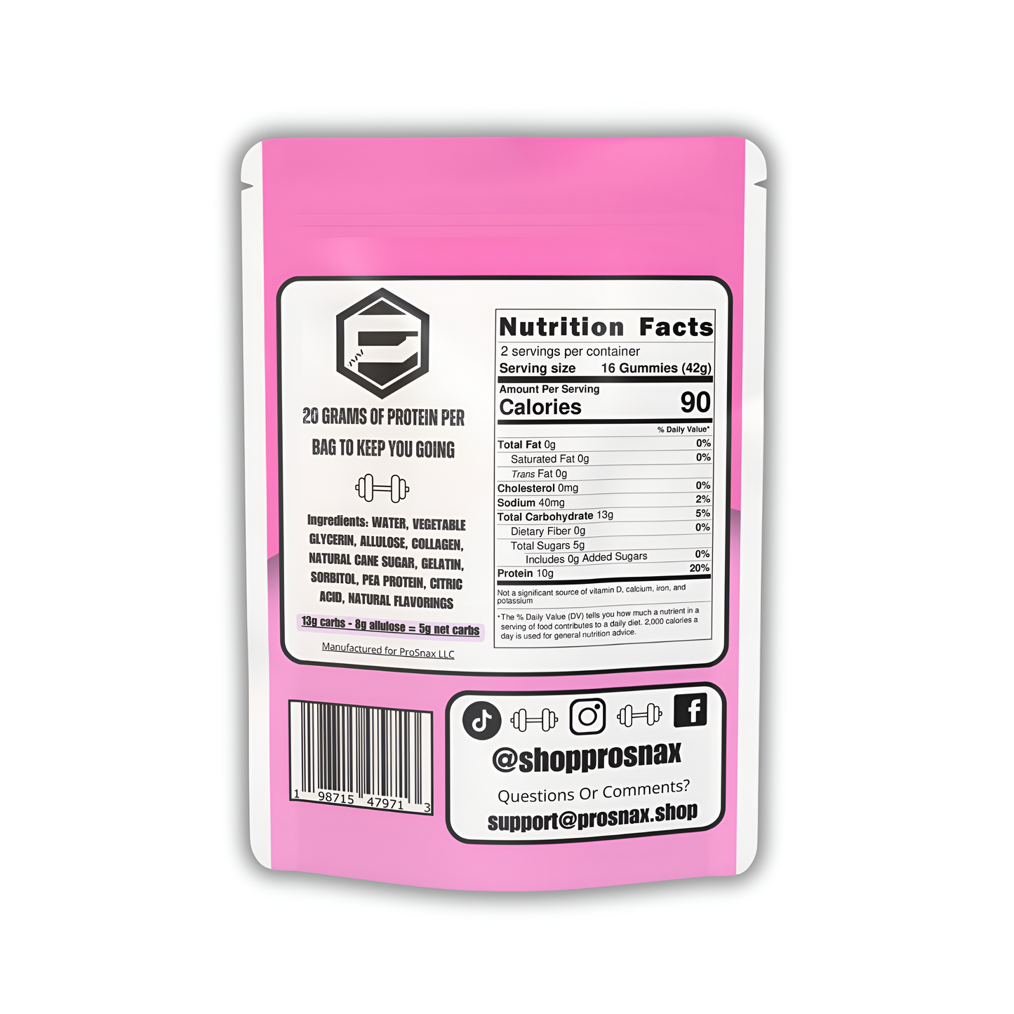 (8 Pack) Bubblegum Gummies